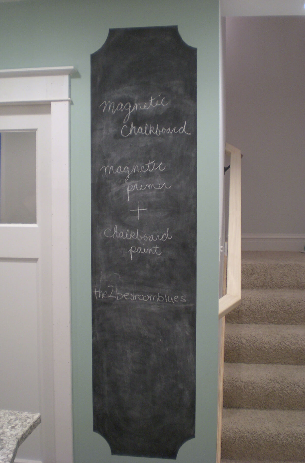 Towering Chalkboard Painted Wall Design