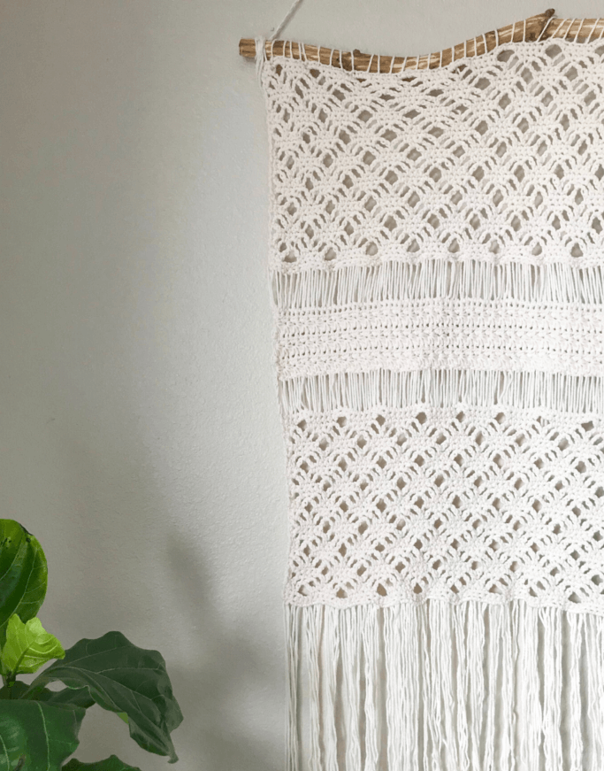 Ocean’s Breath Wall Hanging Crochet Art