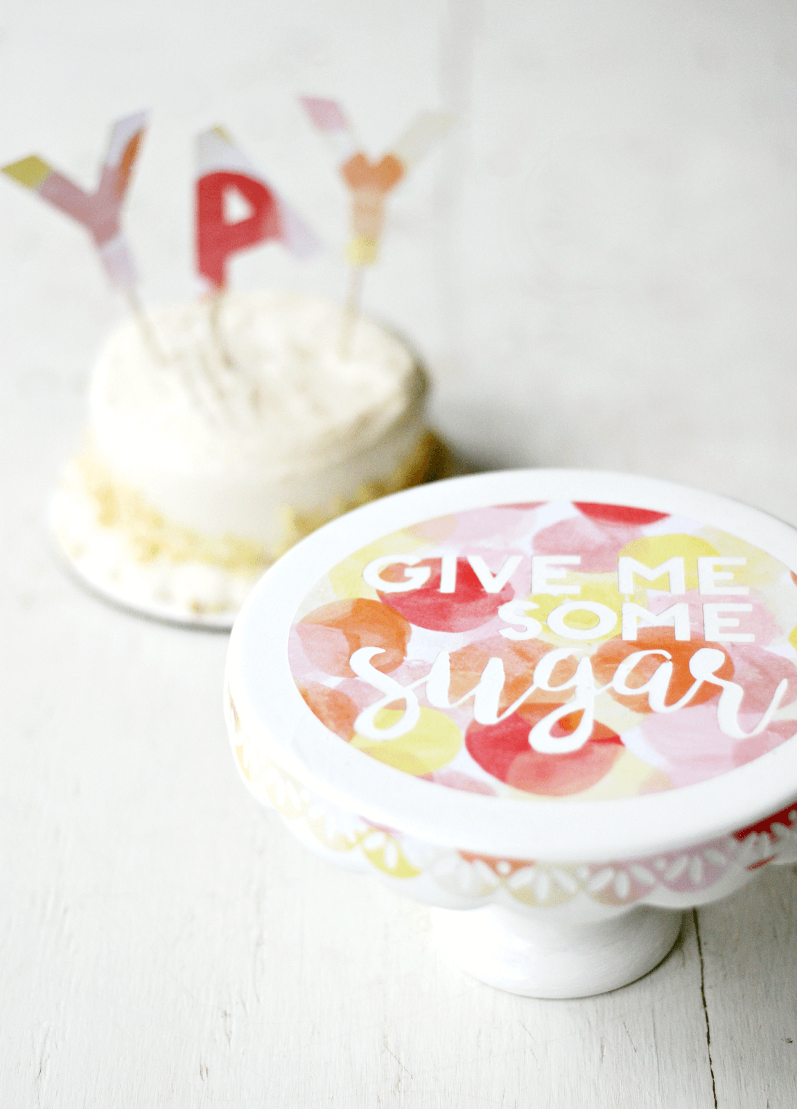 Give Me Some Sugar DIY Cake Plate