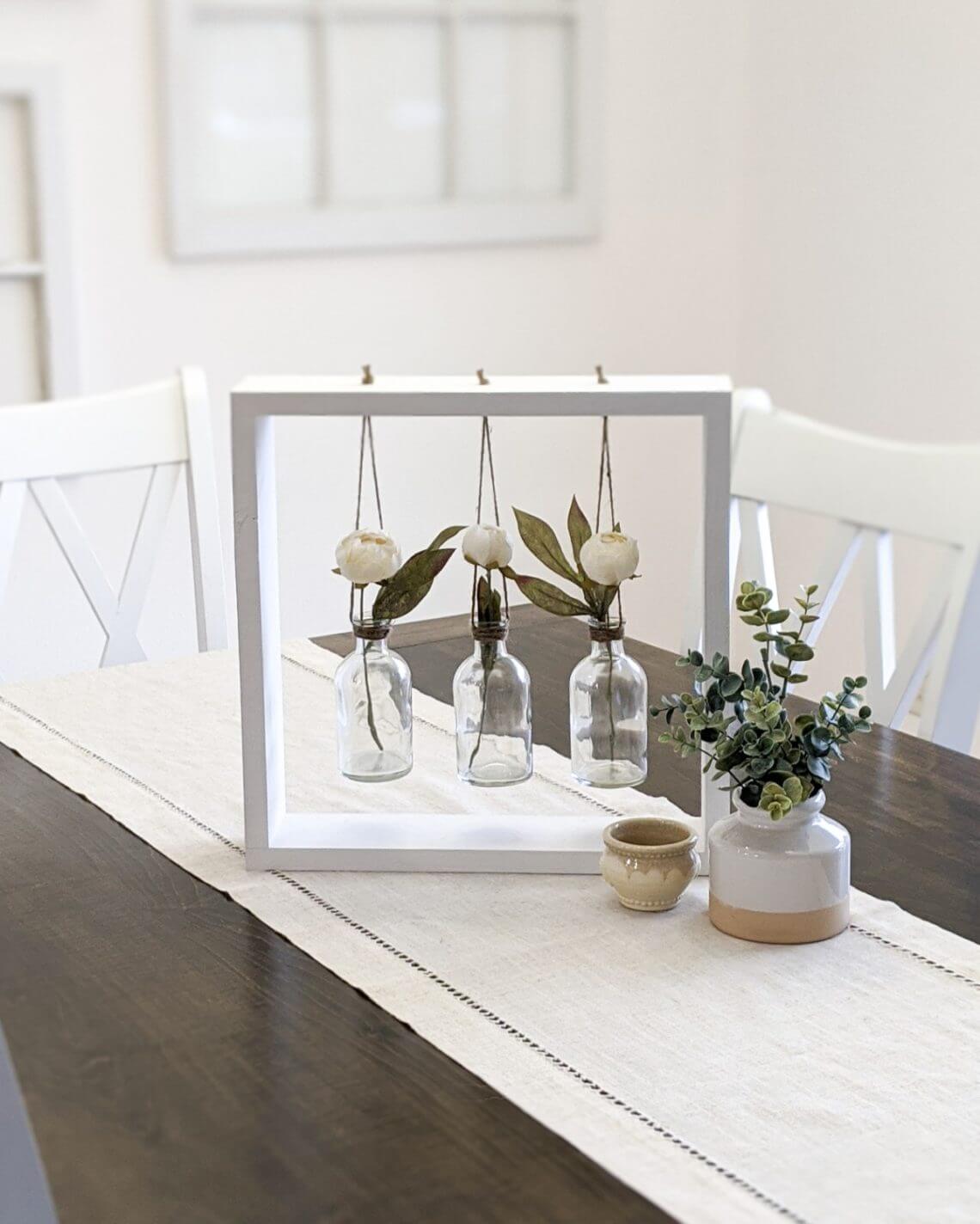 Modern Farmhouse Hanging Vase Trio Centerpiece