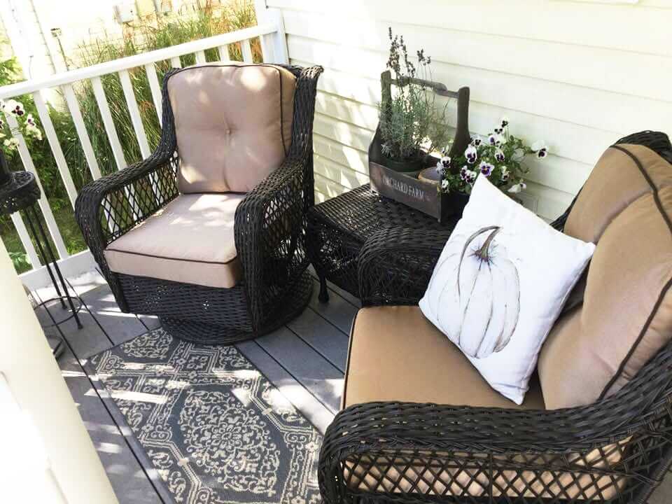 Cozy and Classic Wicker Rockers