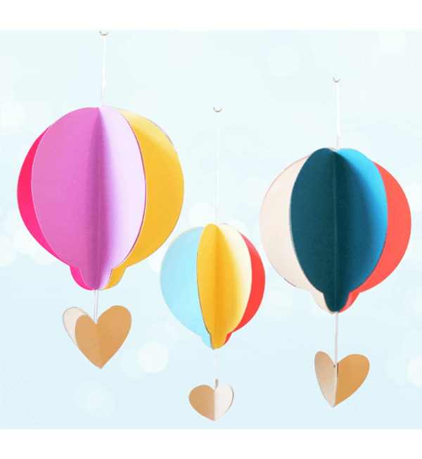 I Heart Hot Air Balloons Mobile