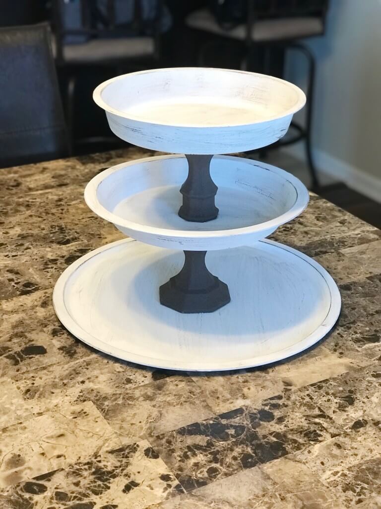 Plate and Paint Cheap DIY Cake Stand