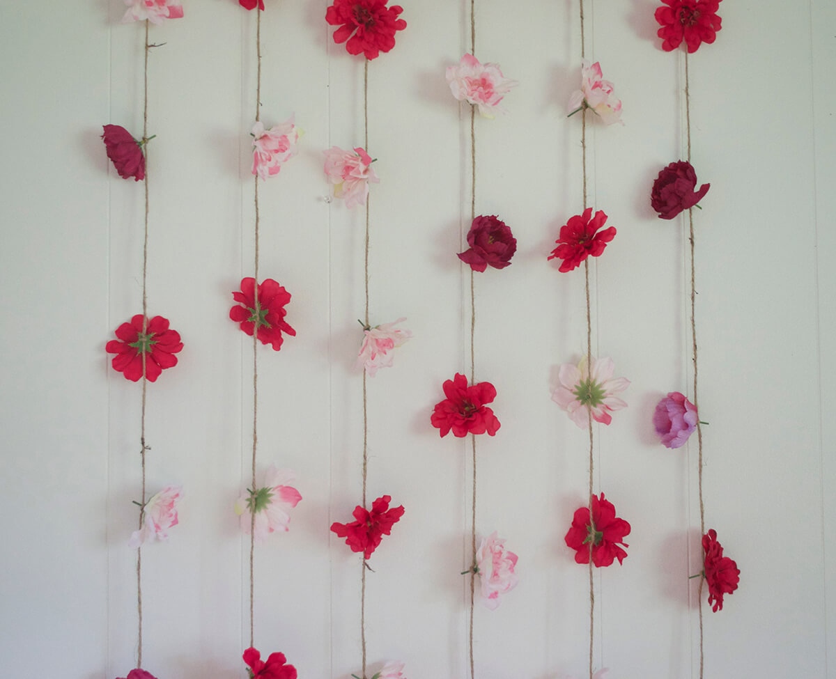Faux Flower Garland Perfect for Photo Backdrops