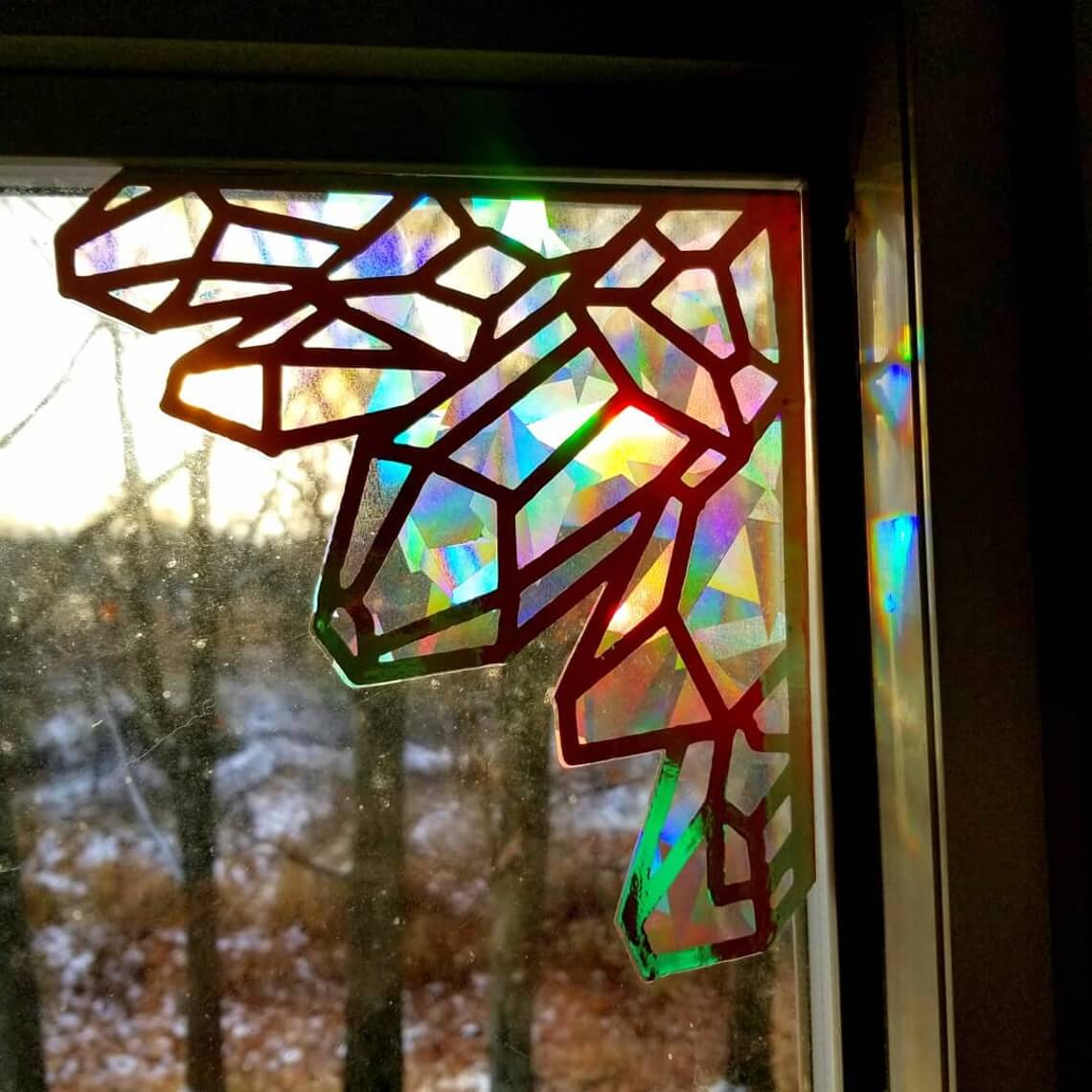 Crystal Corner Suncatcher that Casts Rainbows