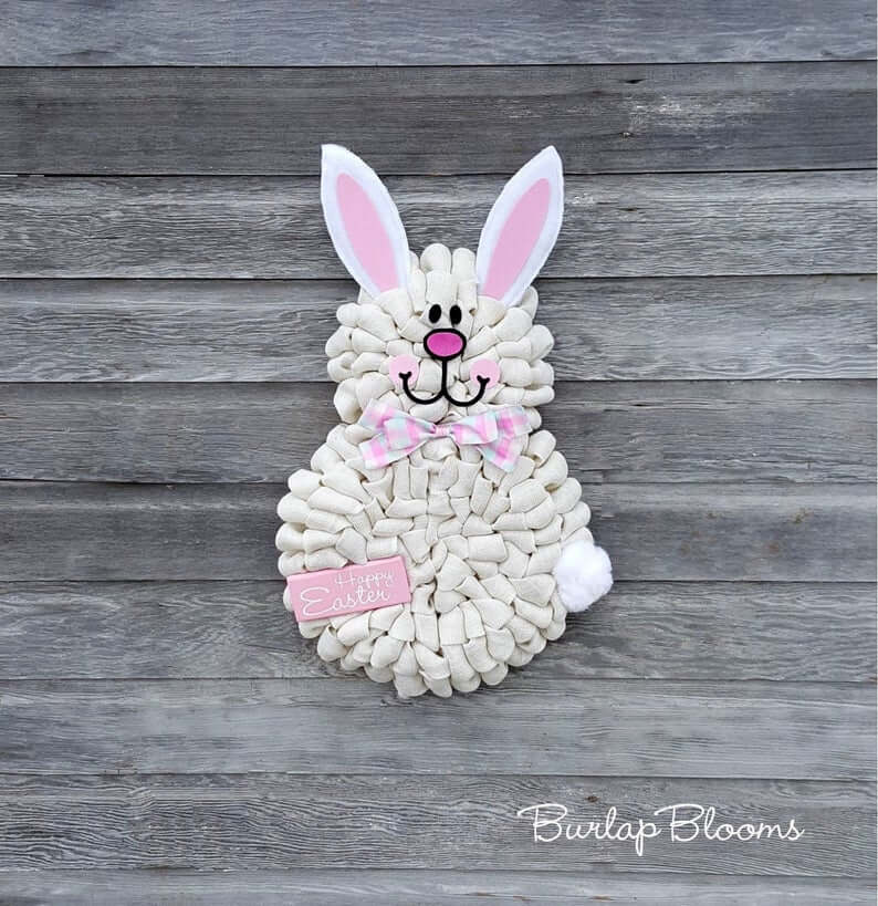 Darling White Spring Peep Easter Bunny