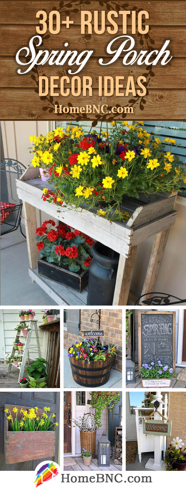 30 Best Rustic Spring Porch Decor Ideas And Designs For 2022   Rustic Spring Porch Decor Ideas Pinterest Share Homebnc V3 