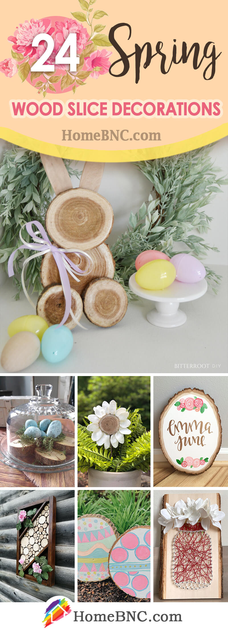 Best Spring Wood Slice Decor Ideas