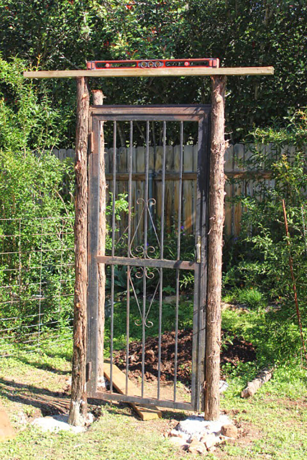 Stunning Rustic Cedar Post Arbor Gate