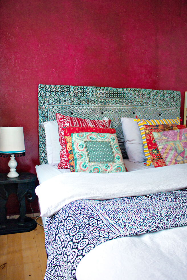 Fashionable Fabric DIY Tufted Upholstered Headboard