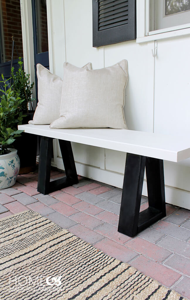 High-End Knock-Off Modern Outdoor Bench
