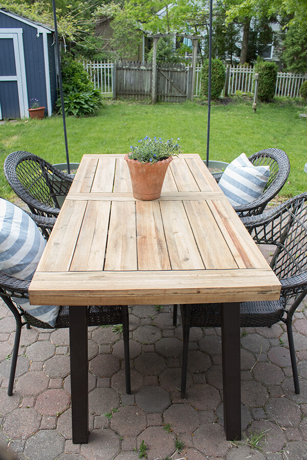 Simply Sanded and Restored Outdoor Table