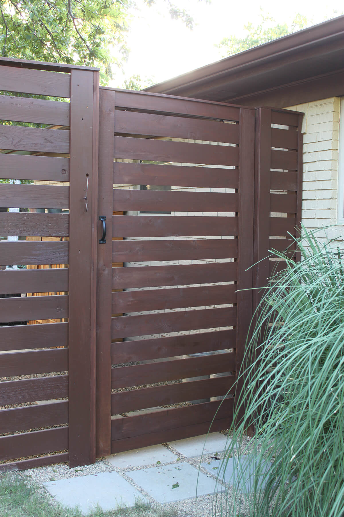 Incredible Stained Tall Garden Gate