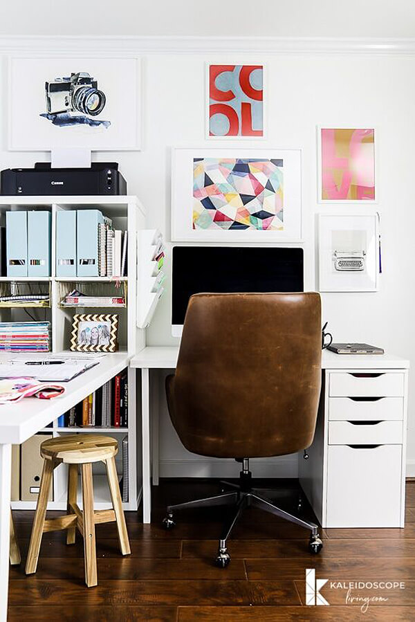 Bold and Bright Office Makeover