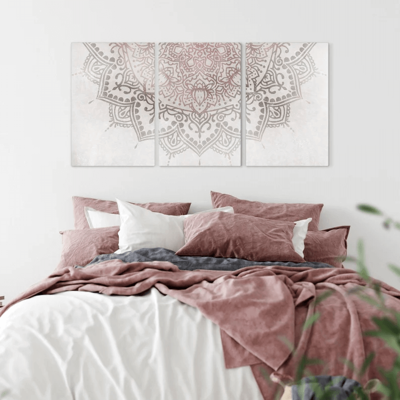 Muted Vintage Bohemian Mandala Print Set