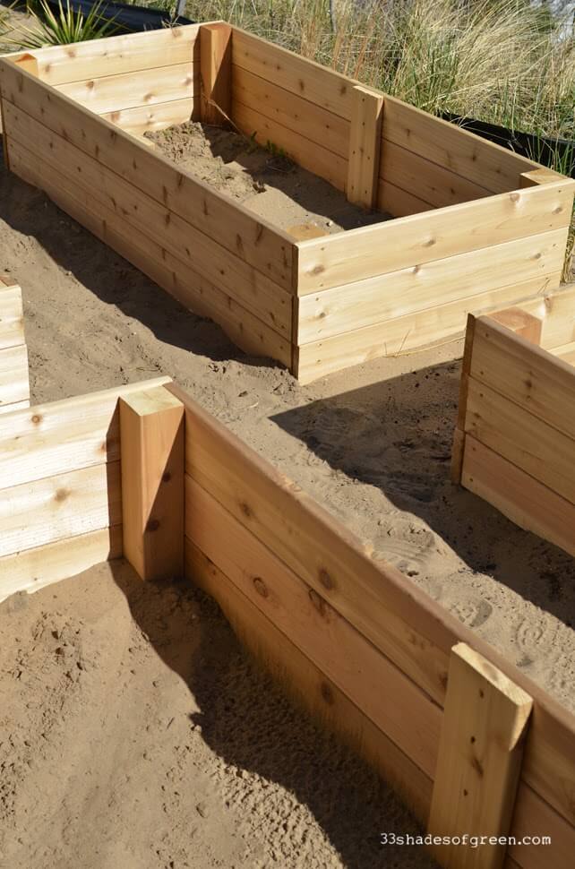 Simple Cedar Raised Garden Boxes