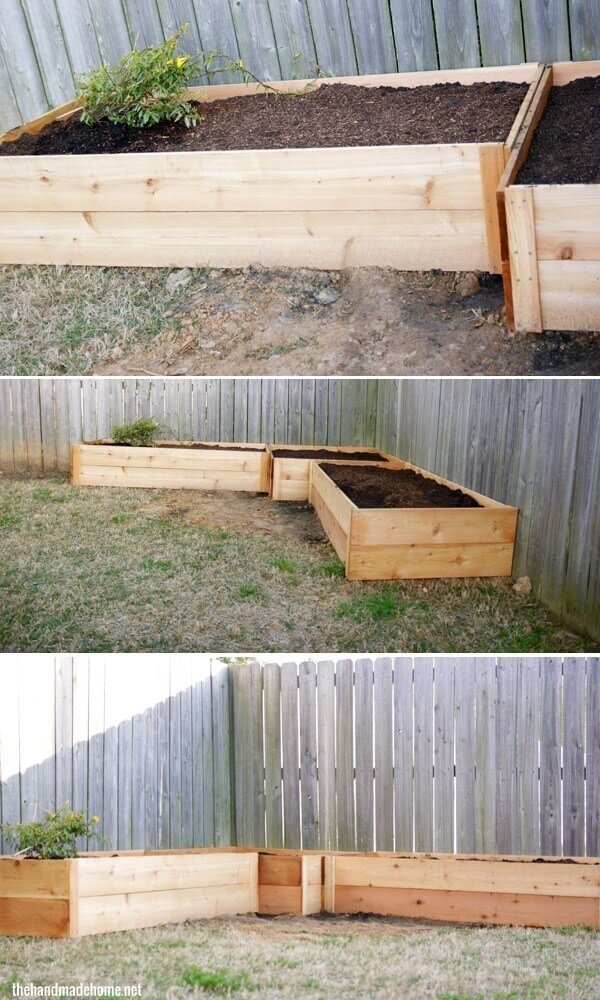 Simple and Stylish Fence Raised Garden Beds