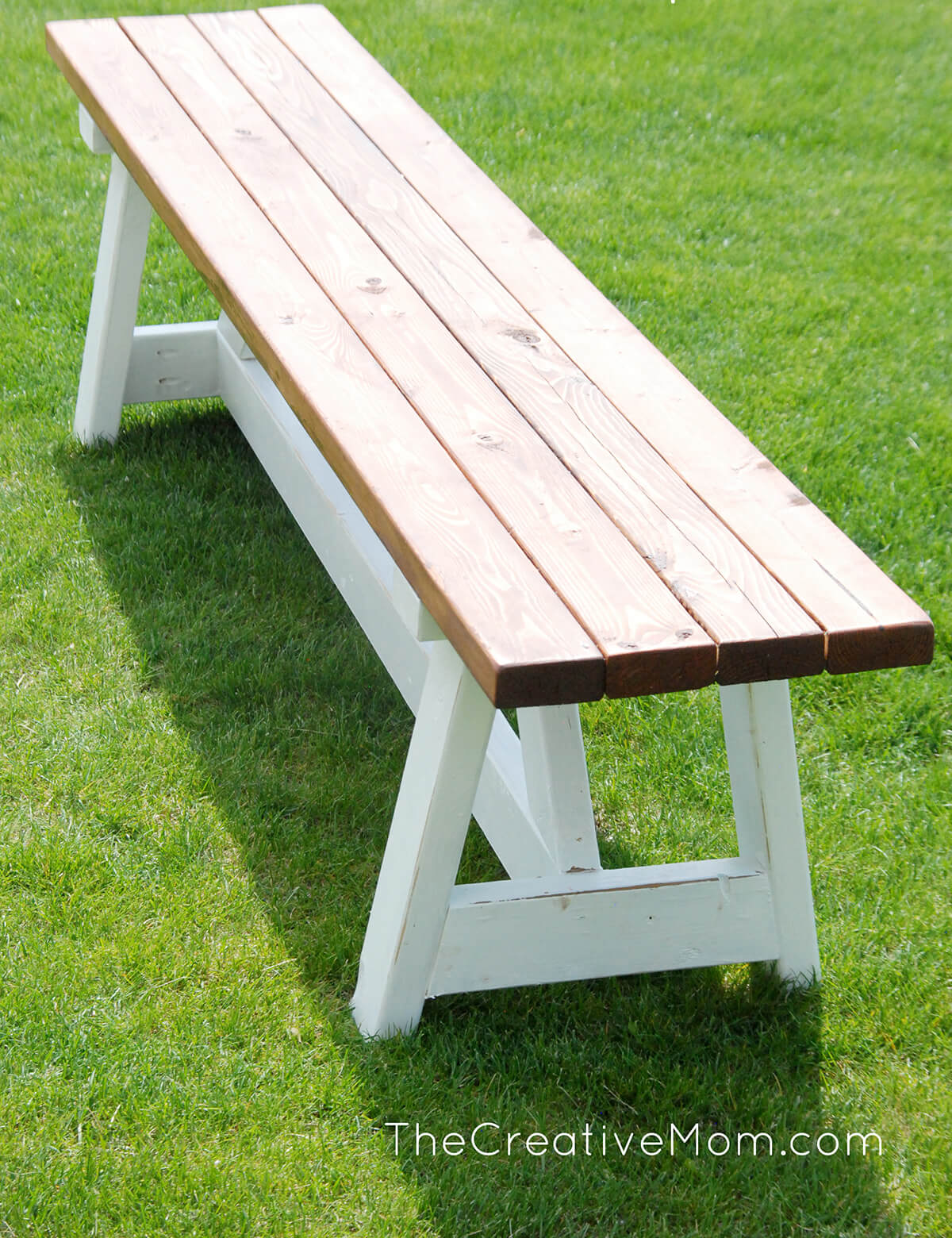 Seat the Whole Family Wooden Farmhouse Bench