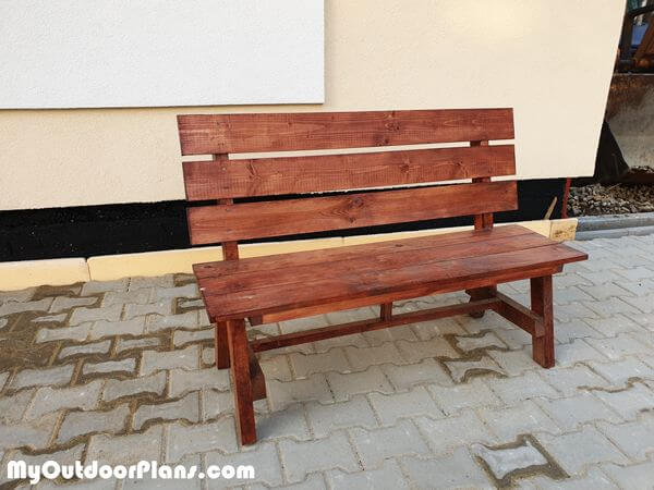 Plain and Simple Outdoor Street Bench