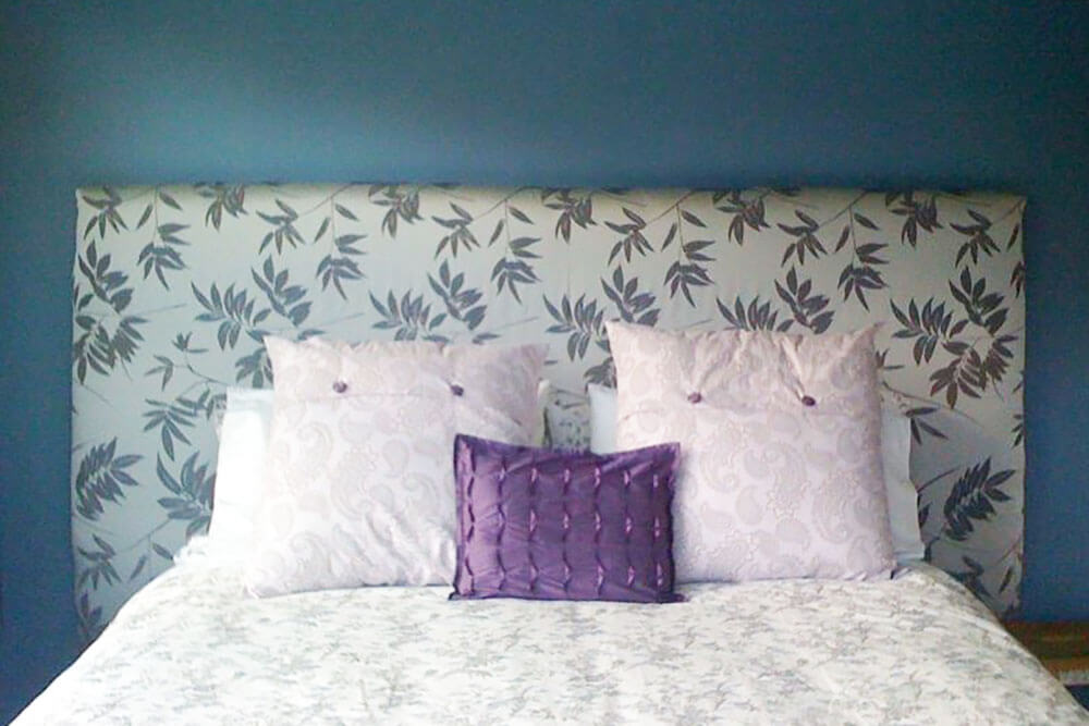 Easy DIY Upholstered Fabric Headboard Project