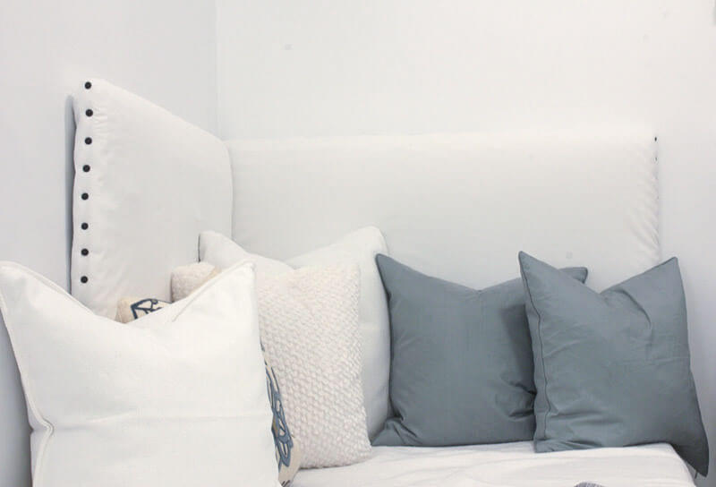 Cute and Cozy Corner Daybed Upholstered Headboard