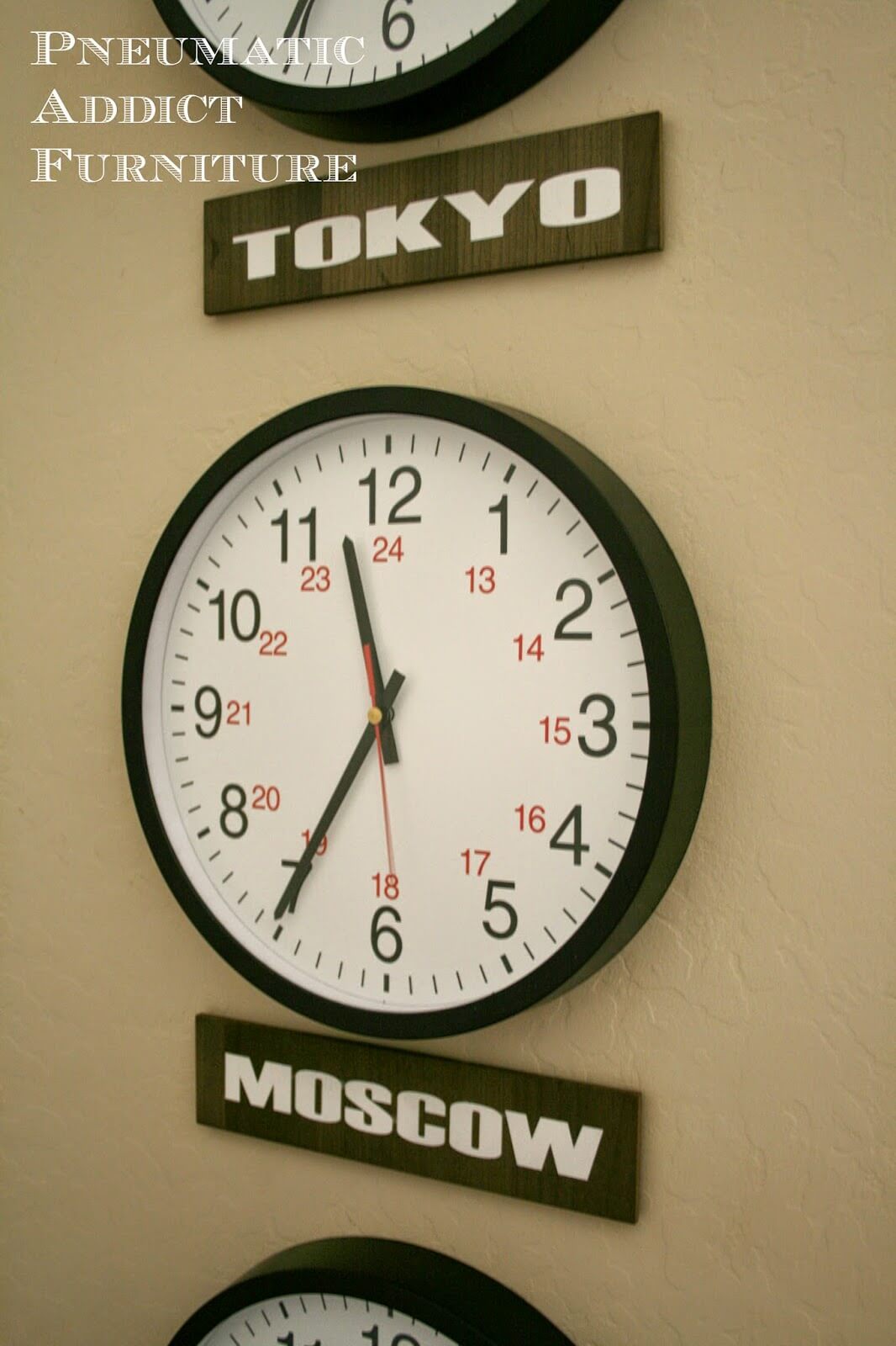 Cool Time Zone Clock Wall Art