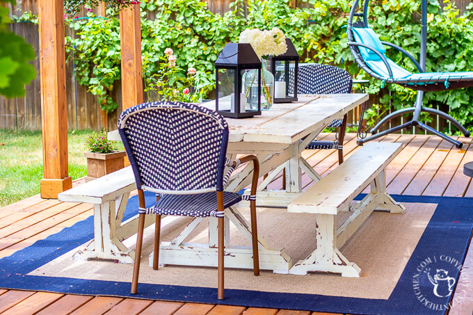 Modern Farmhouse Magnolia Style Outdoor Table