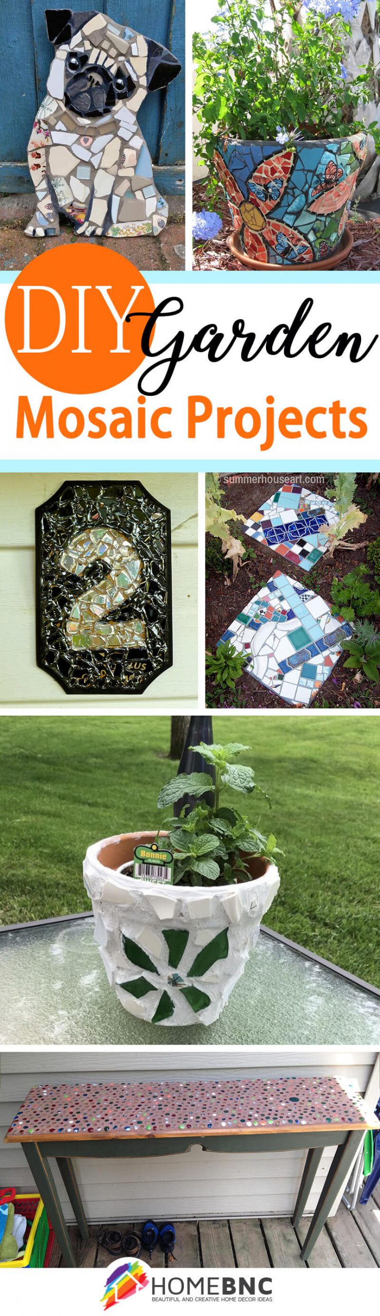 DIY Garden Mosaic Ideas