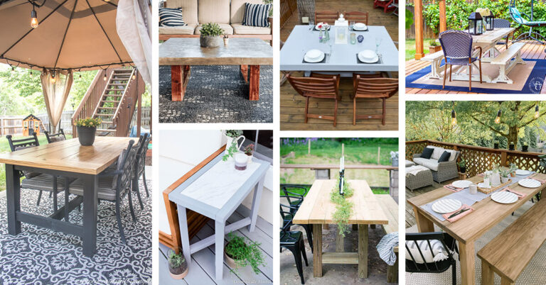 Best DIY Outdoor Tables