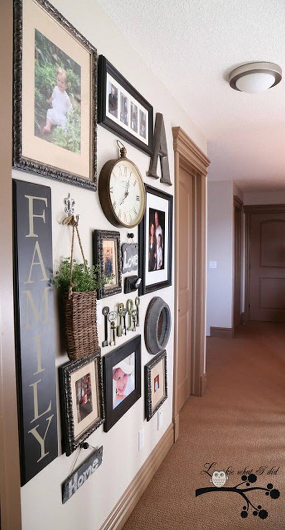 Spicing Up A Gallery Wall Homebnc   05 Hallway Wall Decor Ideas Designs Art Homebnc 