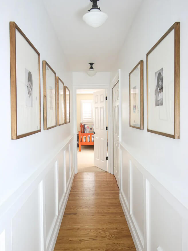 Natural Wood Frames to Accentuate Hardwood Flooring