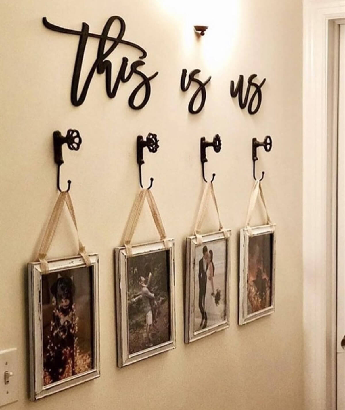 Cursive “This Is Us” Wooden Sign