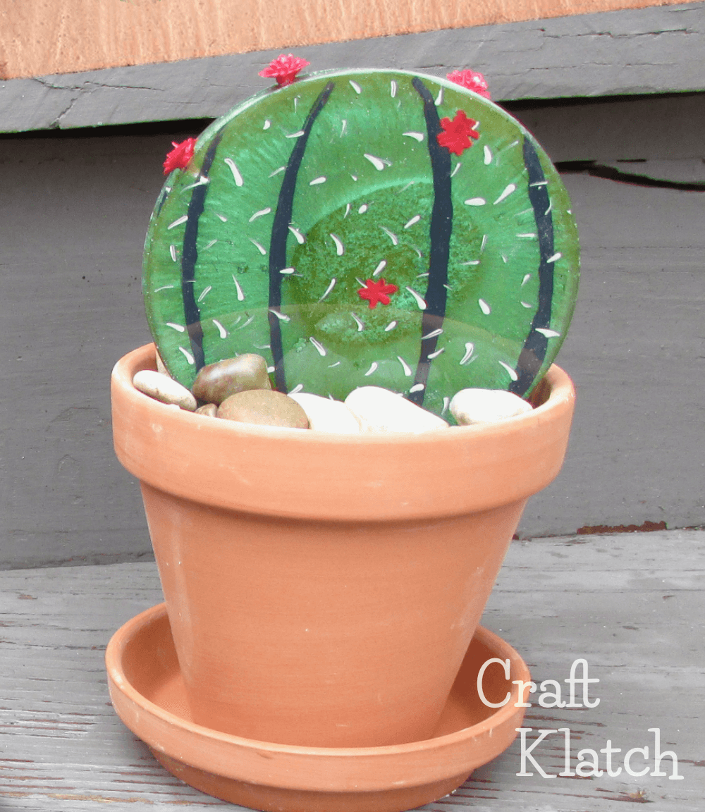 Adorable DIY Epoxy Cactus Coasters