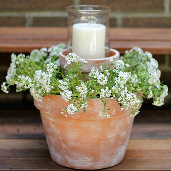 Beautiful DIY Flower Pot Centerpiece