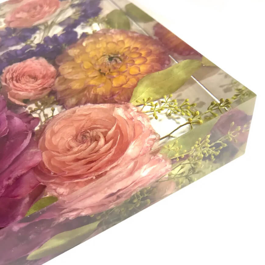 Dried Flowers Epoxy Resin Design