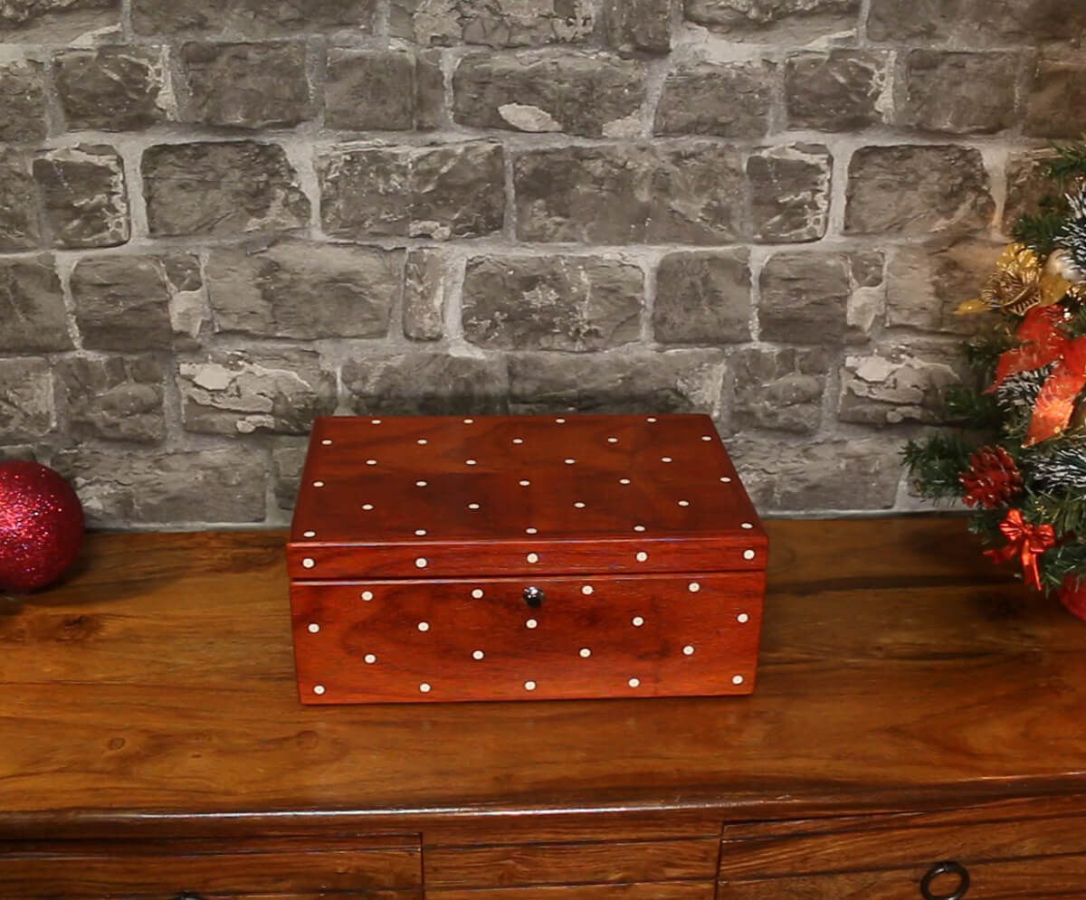 Gorgeous Polka Dot Custom Jewelry Box