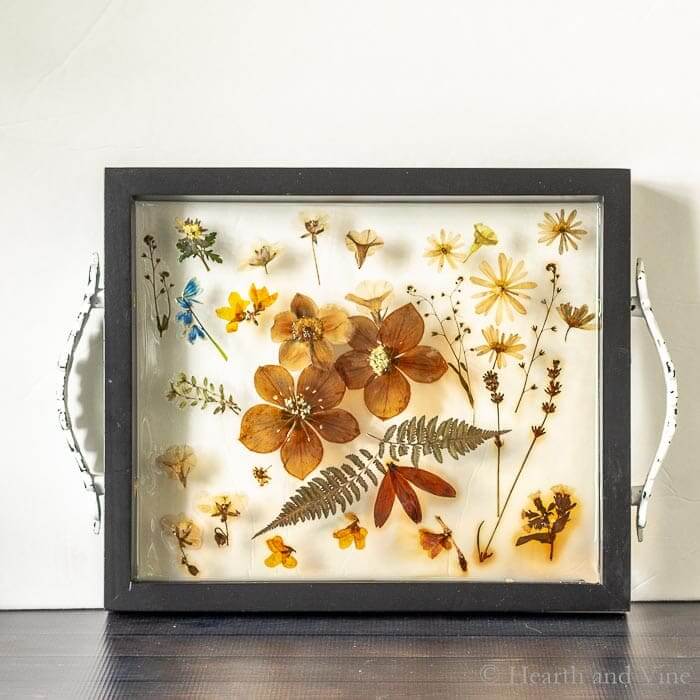 Stunning Pressed Flower Epoxy Resin Tray