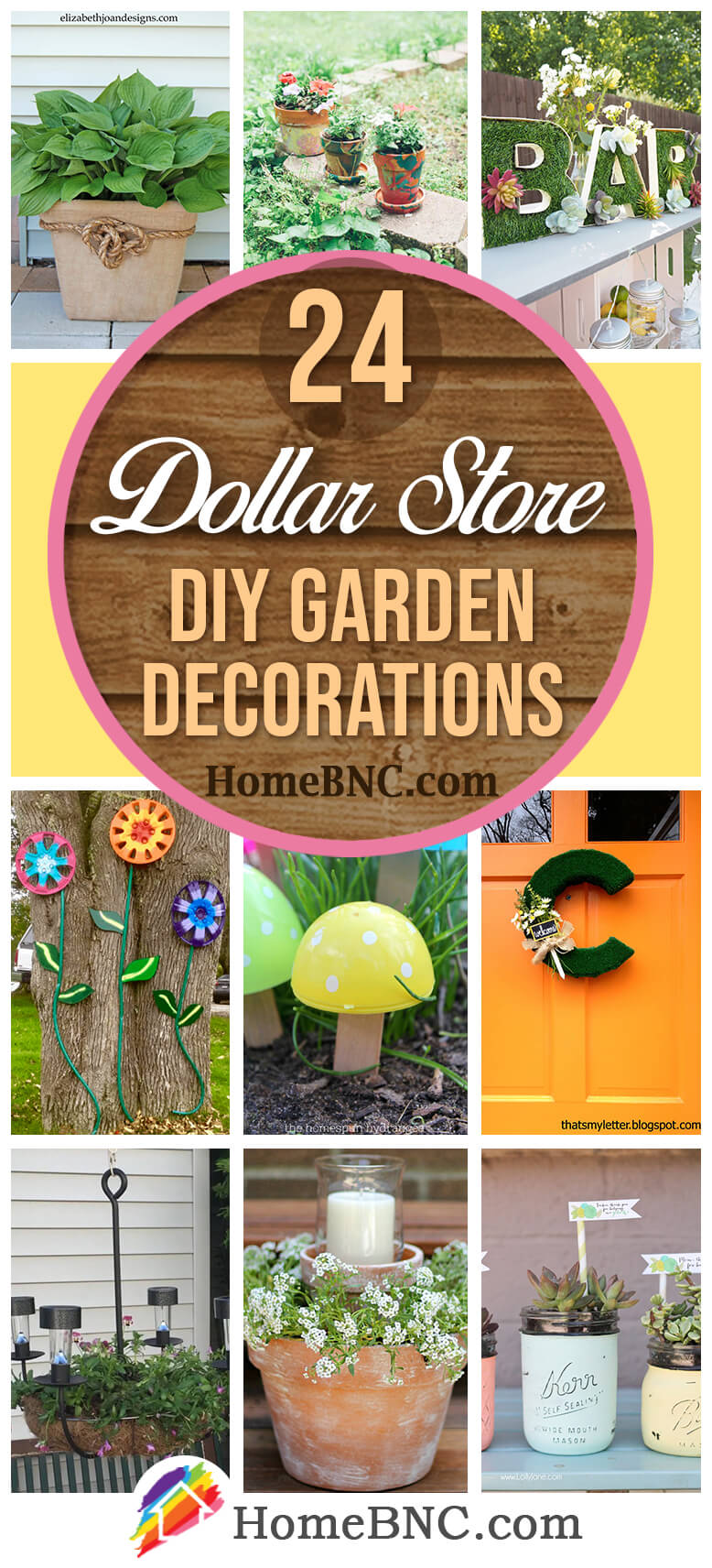 Best DIY Dollar Store Garden Decor Ideas