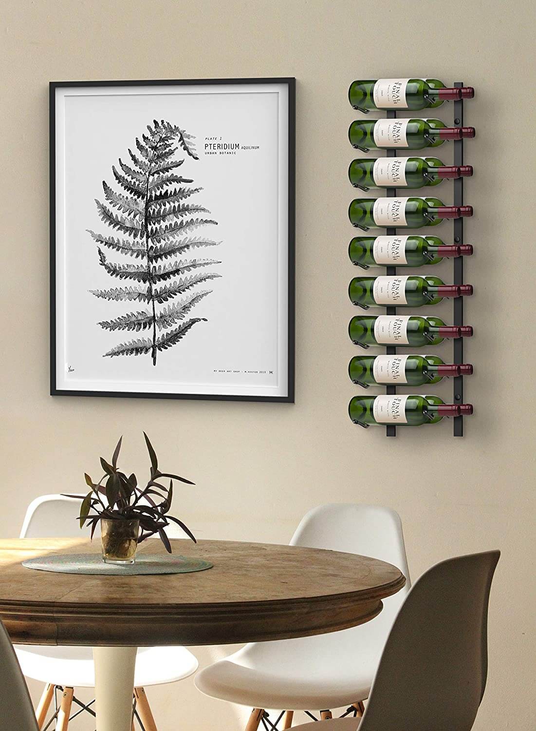 Wrought Iron 18-Bottle Wine Rack