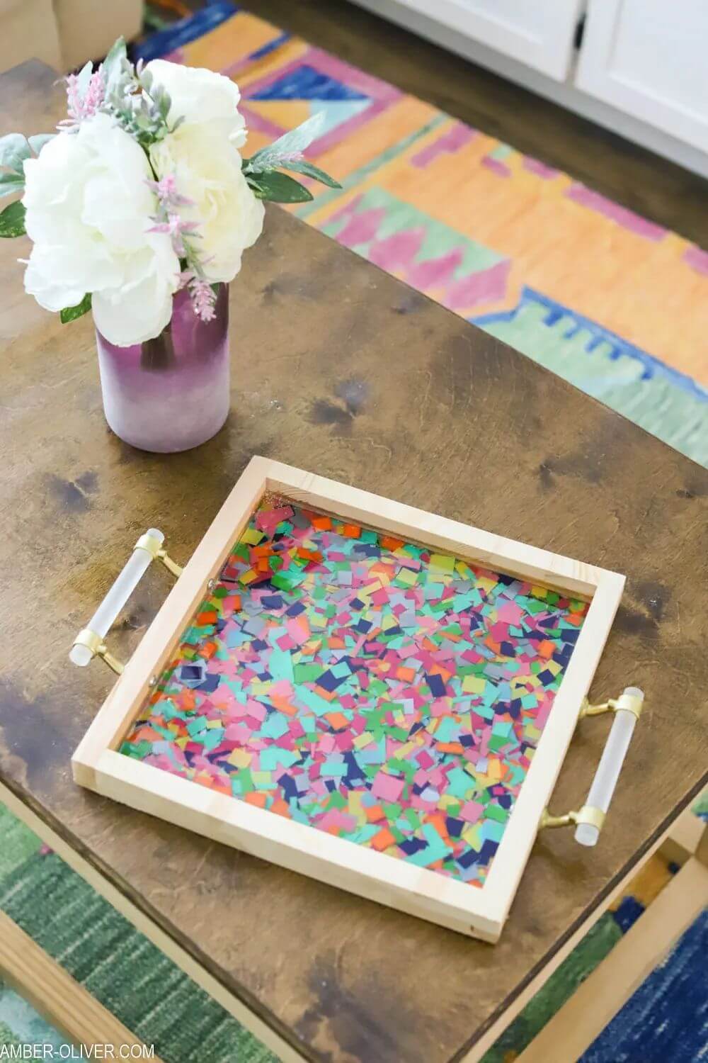 Confetti Tray Made from Scrap Paper