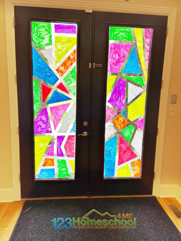 Stained Glass Window Chalk Craft