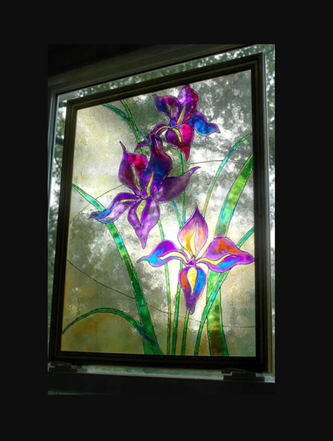 Faux Stained Glass Window Painting