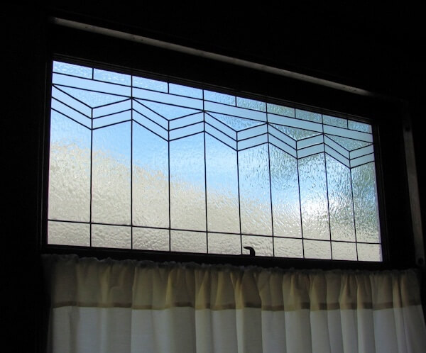 Faux Leaded Glass Window Design
