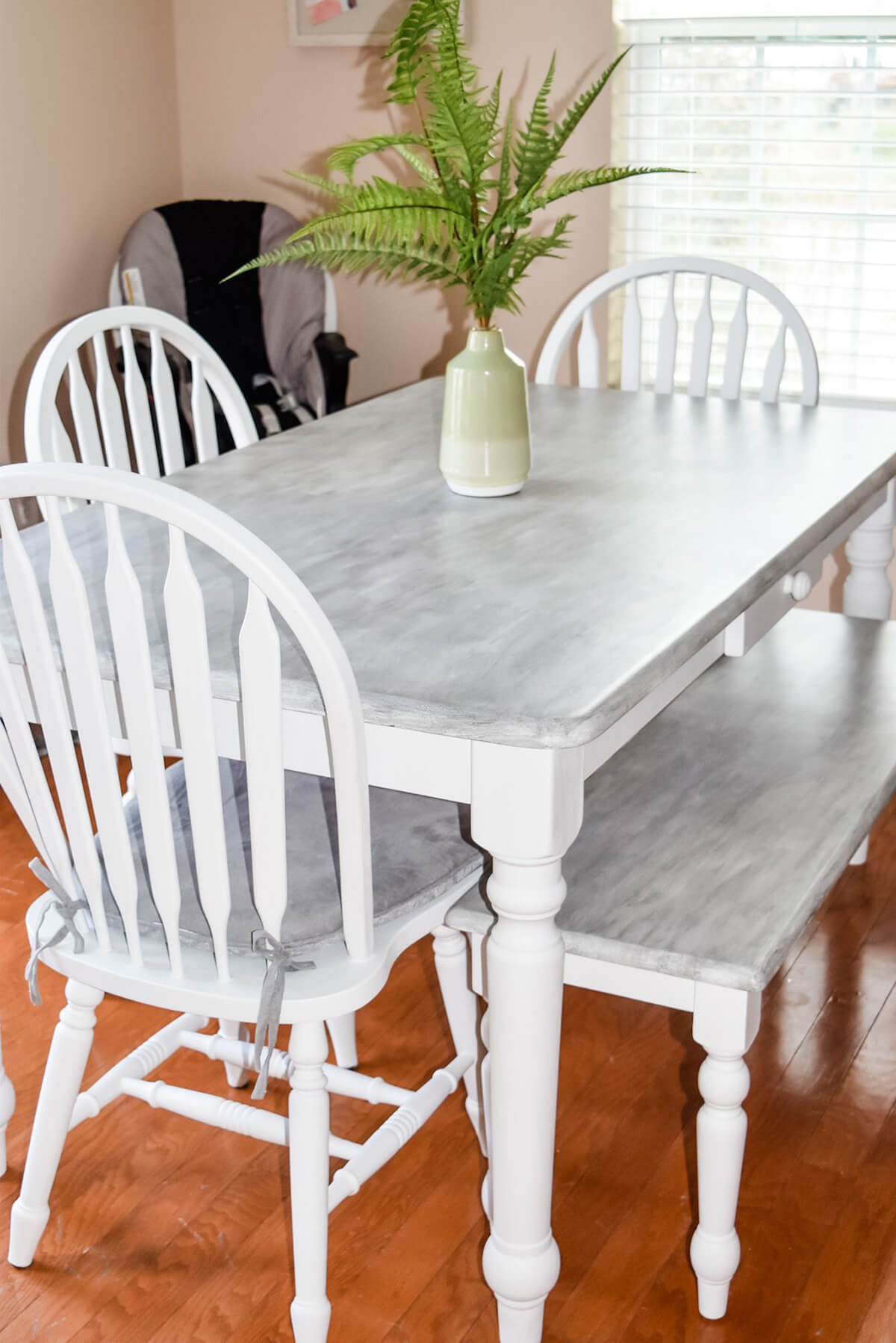 Shabby Chic Chalkboard Paint Dining Set