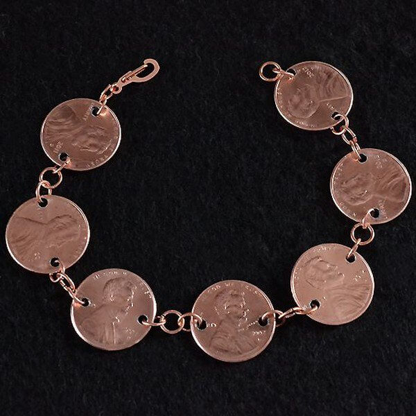 Bracelet Crafted from Seven Pennies