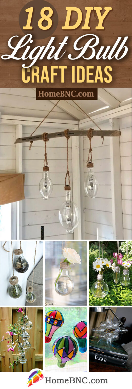 18 Best DIY Light Bulb Craft Ideas To Put A New Spin On Your Decor