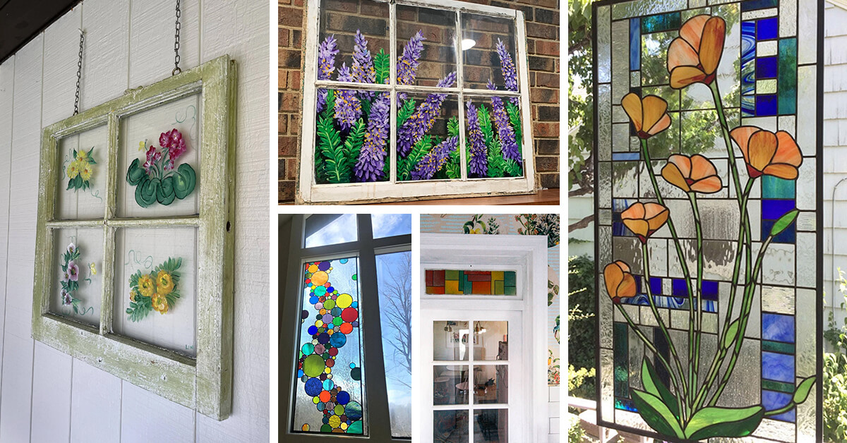 Featured image for “19 Incredible Hand Painted Window Ideas to Fancy Up Your Home”