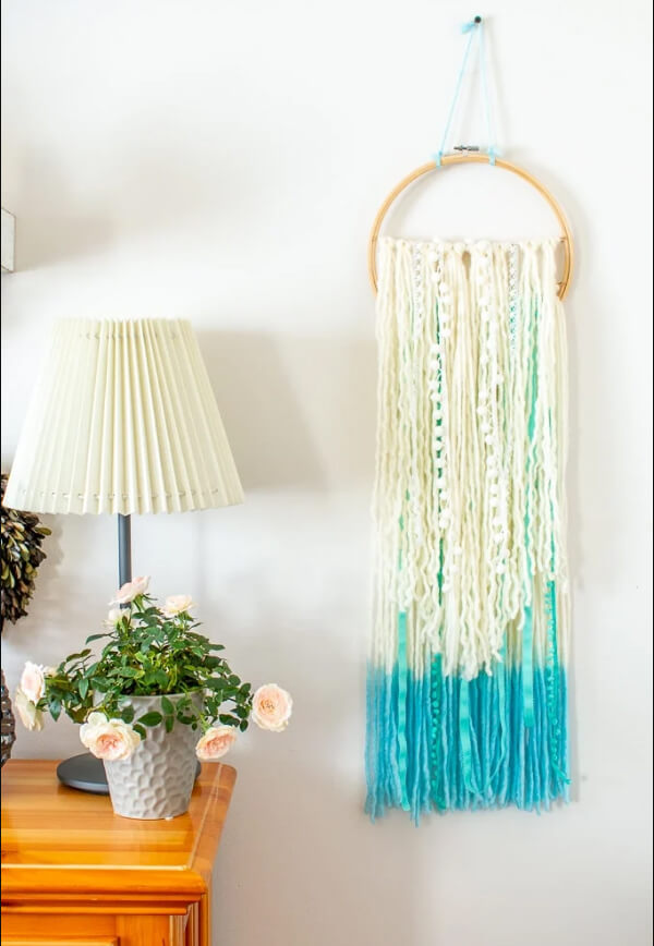 5-Strand Dip-Dyed Beautiful Yarn Wall Art