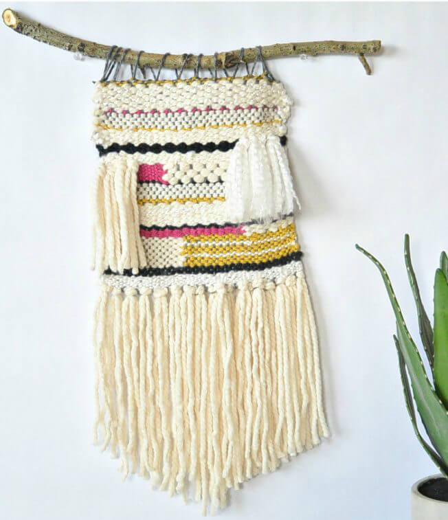 Lovely Lap Loom and Stick Wall Art