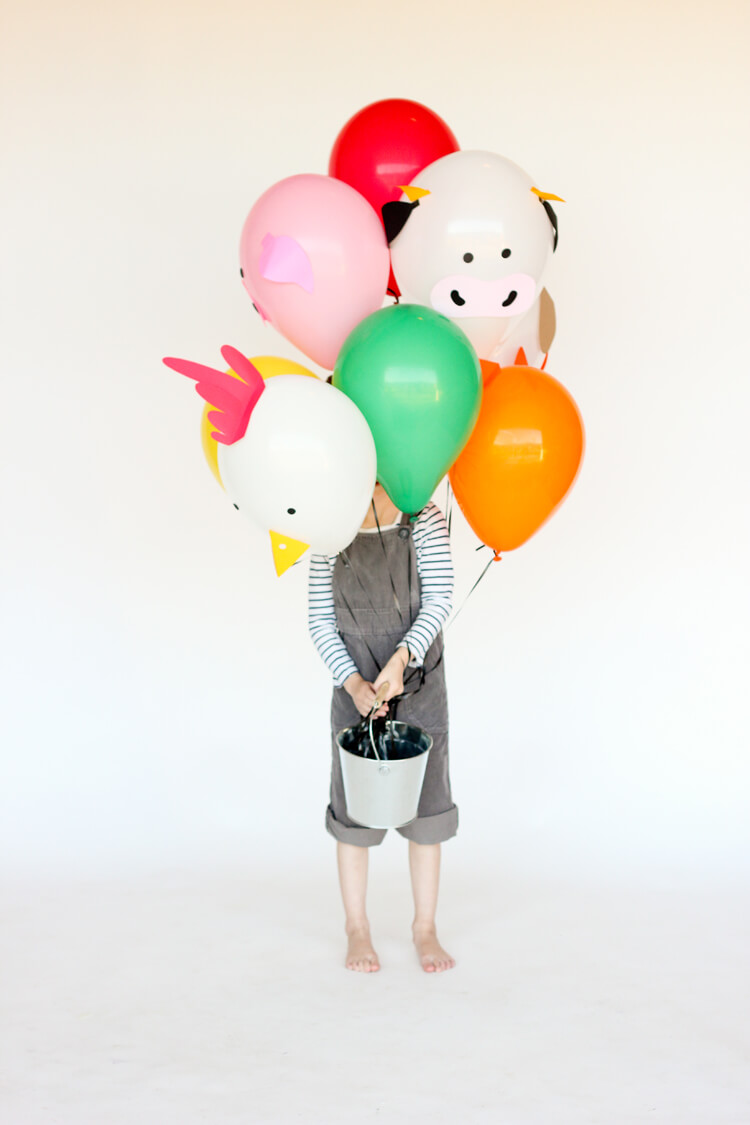 Adorable Paper Balloon Farm Animals